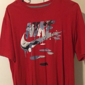 Red Nike Drip T-Shirt